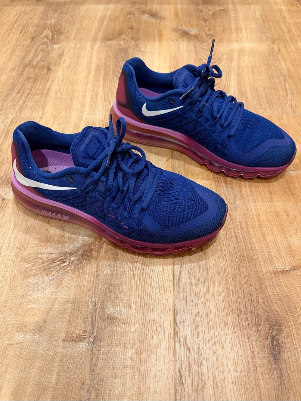 Nike Air Max 2015 Women’s Size 9 Deep Royal Fuchsia Sneakers